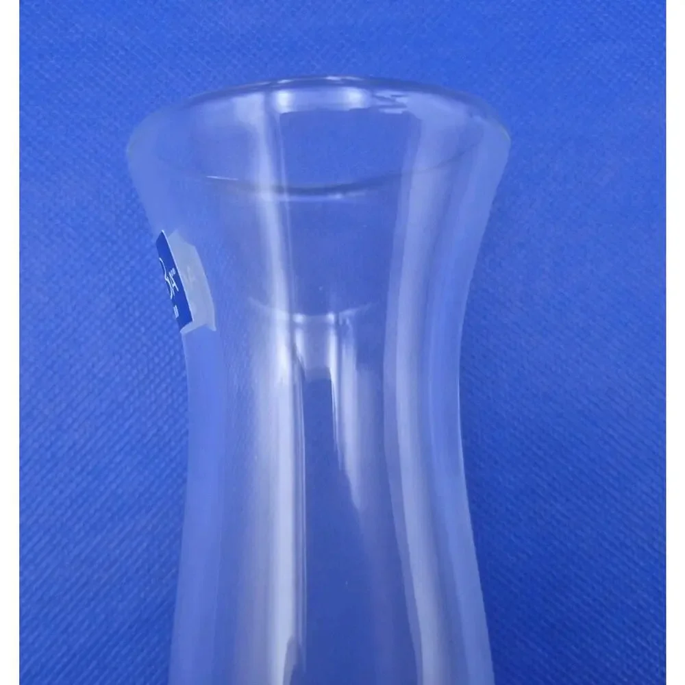 Vintage Studio Nova Clear Lead Crystal Vase Poland 8.5